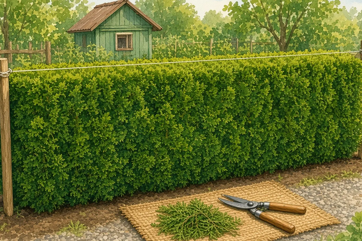 Kiedy przycinać tuje? Terminy cięcia żywopłotu i cięcie na wysokość