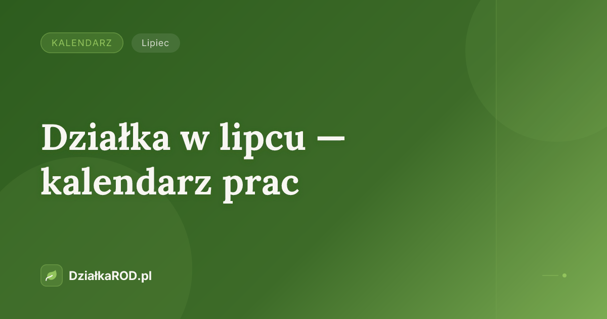 Kalendarz — lipiec