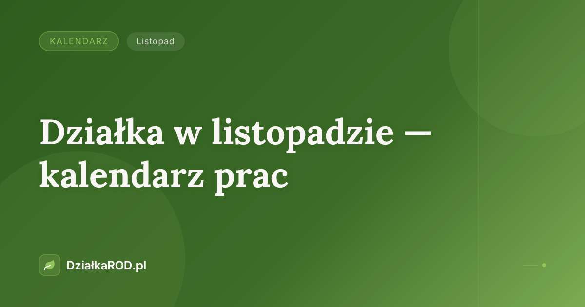 Kalendarz — listopad