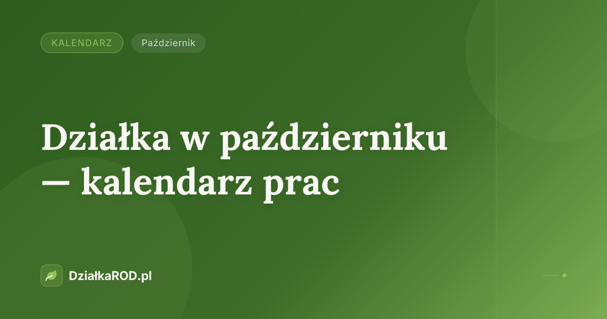 Kalendarz — październik