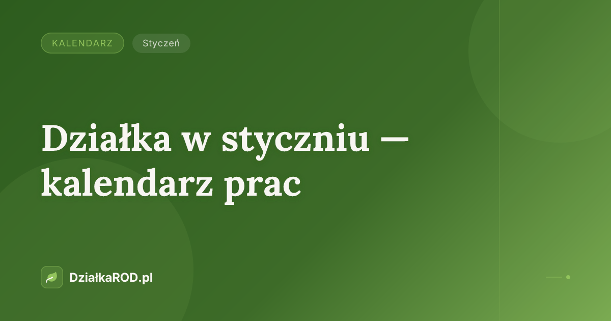 Kalendarz — styczeń