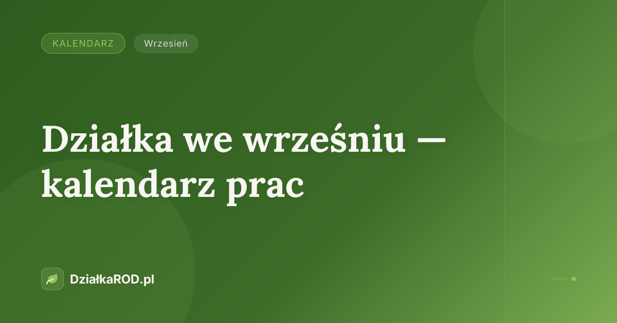 Kalendarz — wrzesień